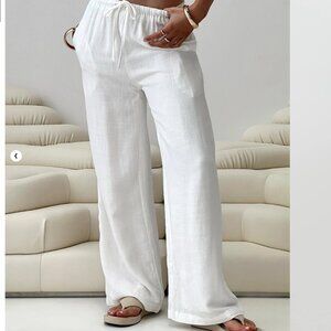 Parklea Linen Blend Pants White Princess Polly